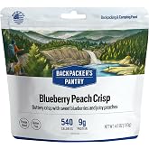 Backpacker's Pantry Blueberry Peach Crisp | 1-Pack | 9g Protein | 540 Cal | Vegetarian, Gluten Free | Made in the USA | Freeze Dried Meal &amp; Camping Food