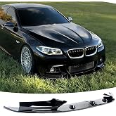 NEESPOC Front Lip Spoiler for BMW F10 M Sport 2011-2016 Accessories | (for 528i, 535i, 535d, 550i, M Sport Model Only), ﻿ Nice Clean Look Mods, 4PC Bumper Splitter Kit, Gloss Black Finish