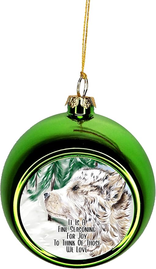 malamute christmas ornament