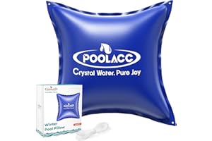 POOLACC Pool Pillows for Above Ground Pools Winterizing, Extra Durable Cold-Resistant Inflatable PVC Air Pillow for Swimming Pool Winter Protection, Winter Pool Closing Kit Ice Equalizer (4’ X 4’)
