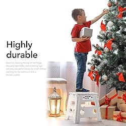 Delxo 13" Folding Step Stool for Kids and