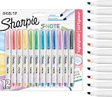Sharpie S-Note Highlighter Pens 12 Count Pastel Chisel Tip Assorted