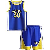 Kids Basketball Jerseys #24 Classic Mesh Tank Top Shorts for Boys Girls Sleeveless Athletic Training Uniforms