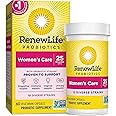 Renew Life Women's Probiotics 25 Billion CFU Guaranteed, 12 Strains, Shelf Stable, Gluten Dairy & Soy Free, 60 Capsules, Femi
