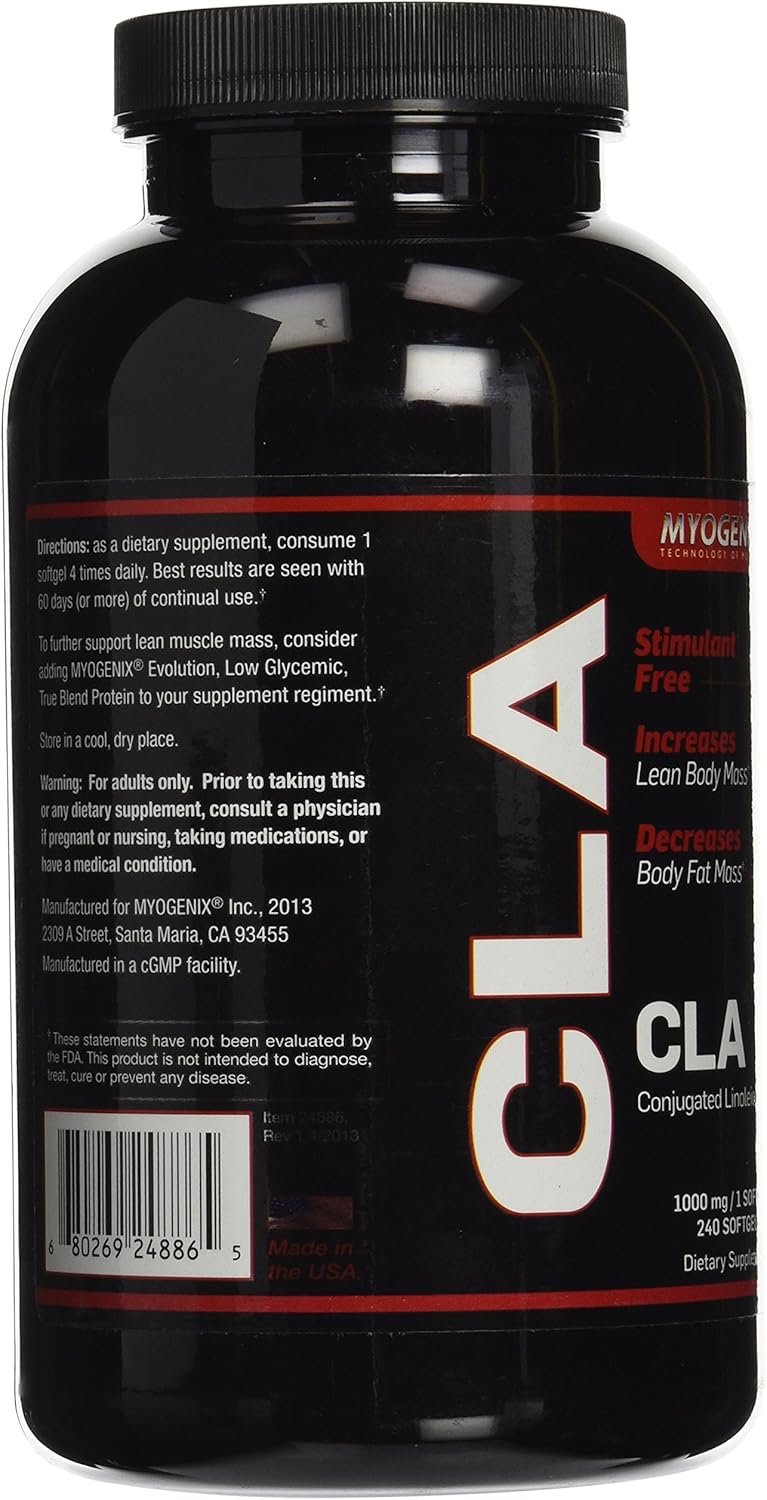 Amazon Com Myogenix Cla 1000mg 240 Gelcaps Health Personal Care