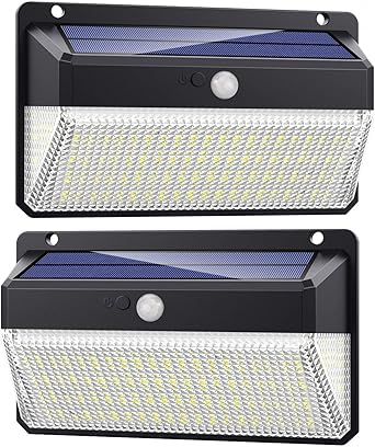 Luz Solar Exterior 228 LED, Trswyop [2 Unidades-2000 Lumens-2200mah] Foco Solar Exterior con Sensor de Movimiento Luces led con Gran Ángulo Iluminación 270º Lámpara Solar Impermeable IP65 para Jardín: Amazon.es: Iluminación