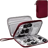 Arae Electronic Organizer, Travel Essentials Cable Organizer, Double Layers Portable Waterproof Pouch, Electronic Accessories