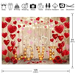 Swepuck 10x8ft Rustic Wooden Valentine's Day