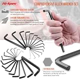 Hi-Spec 30pc Hex Allen Key Folding Set Imperial & Metric view 3
