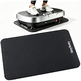 MoyRetty Non-Slip Vibration Plate Mat, 23.62 * 16.93 inch | Anti-Vibration Pad, Floor Scratch Protection, Multi-Equipment Use, Black, Durable Design