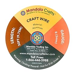 Mandala Crafts 8 Gauge Anodized Aluminum Craft Wire