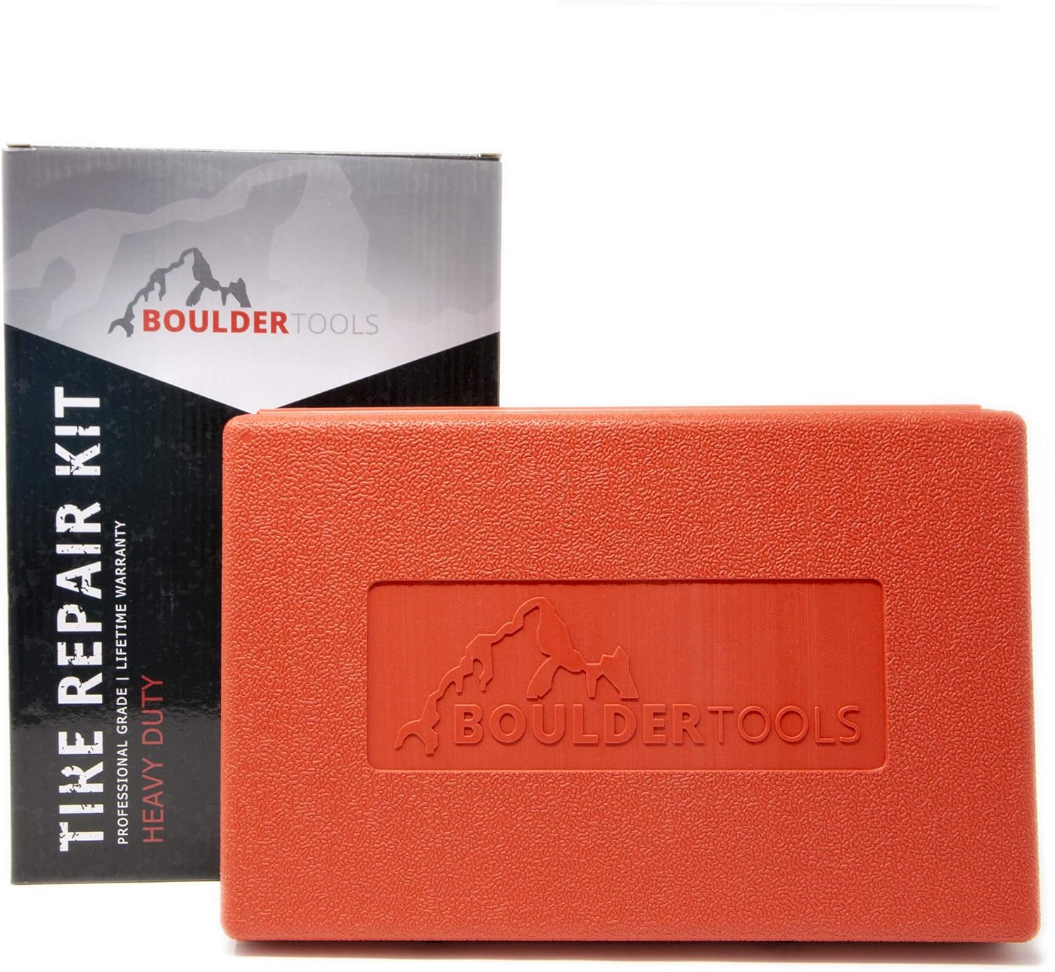 Boulder Tools - Heavy Duty Tire Repair Kit for Car, Truck, RV, SUV, ATV, Motorcycle, Tractor, Trailer. Flat Tire Puncture Repair Kit: Automotive
