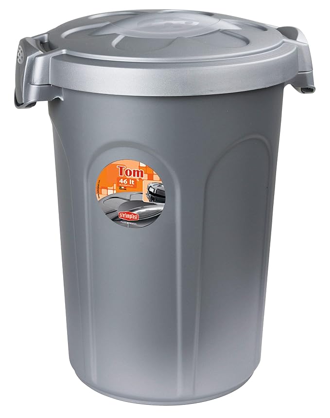 Kerbl Stefanplast Tom Tonne mit Deckle, Kunststoff, 46 Liter