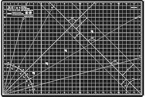 Elan Cutting Mat A3 Black & Taupe, Self Healing Cutting Mat 12x18 Inch, 5-Ply Craft Board Black, Hobby Board for Crafts 12x18 Inch