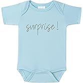 BIBIBLISSBABY Surprise Baby Announcement Onesie, Funny Pregnancy Announcement Outfit for Grandparents, Baby Coming Soon