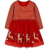 Girls Tutu Dresses Toddler Winter Long Sleeve Party Tulle Dresses for 18M-7T