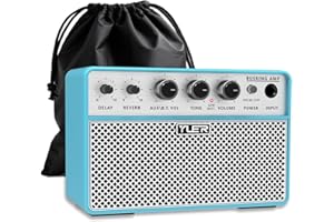 Yuer BA-10Pro Acoustic Guitar Amplifier 10W Vocal & Guitar Amp with Digital Delay/Reverb Effect Portable Guitar Amp Bluetooth