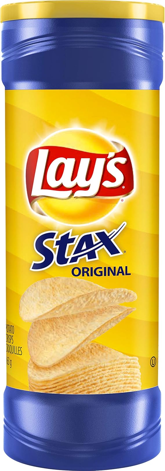 Lays Stax Original Flavour Potato Chips 163 G Pack Of 17 Amazon Ca Everything Else