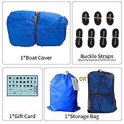 iCOVER 14ft Jon Boat Cover- Water Proof Heavy Duty
