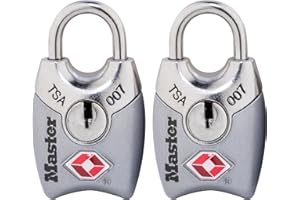 Master Lock 4689T TSA Accepted Padlocks with Keys 2-Pack