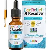 Dr. Green Mom Garlic Mullein Ear Drops + Arnica &amp; Coptis &mdash; Baby, Kid, Adult | Natural Herbal Drops for Topical Ear Care &mdash; Organic Olive Oil Based Ear Oil &mdash; Drug Free, Alcohol Free &mdash; 1 Fl Oz