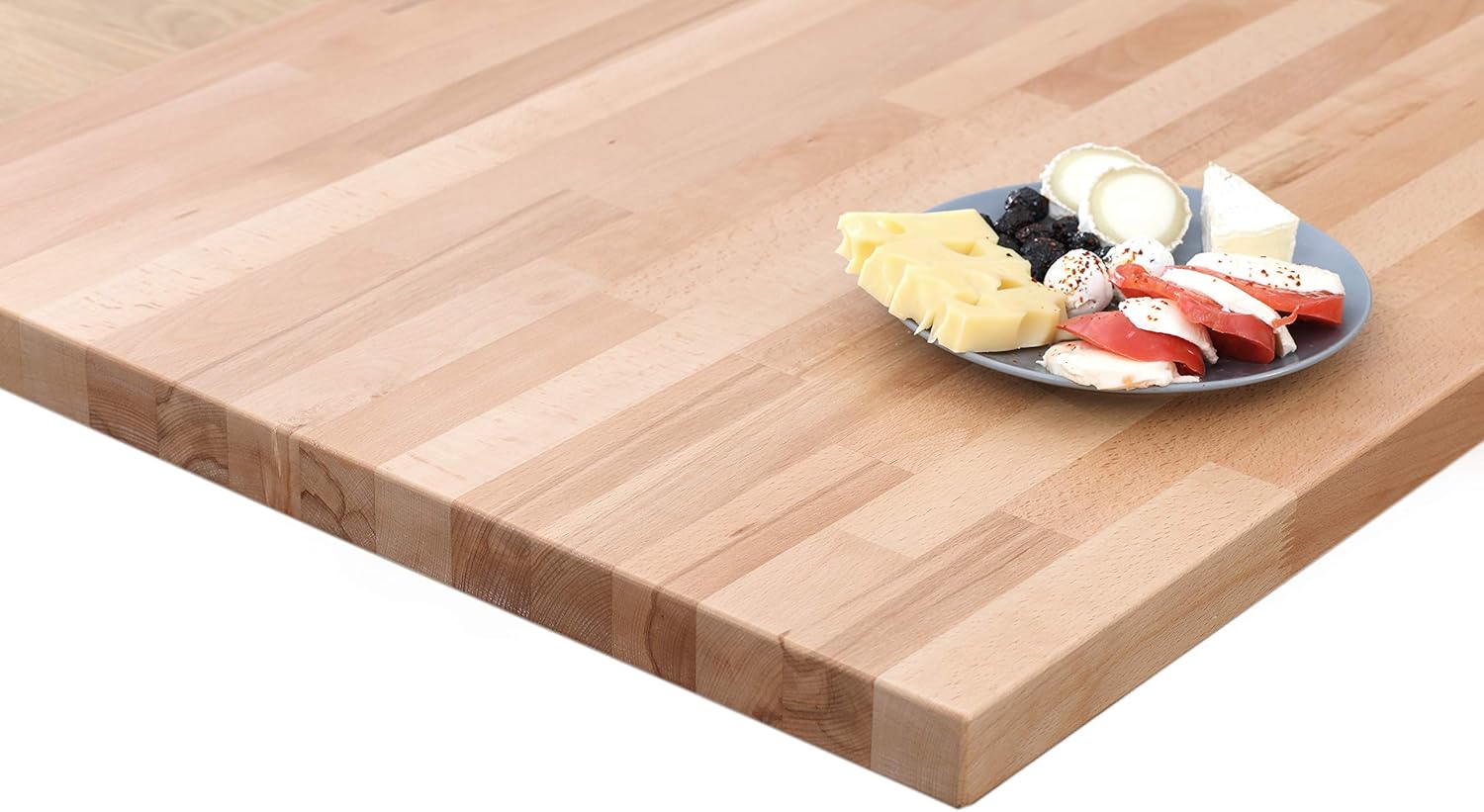 HOUSE OF WORKTOPS Solid Beech Kitchen Worktops, Length 1M 2M 3M 4M