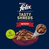 Felix Tasty Shreds Farm Selection in Gravy Wet Cat Food 12x80g view 2