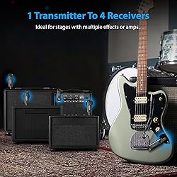 LEKATO Wireless Guitar System UHF Wireless Guitar
