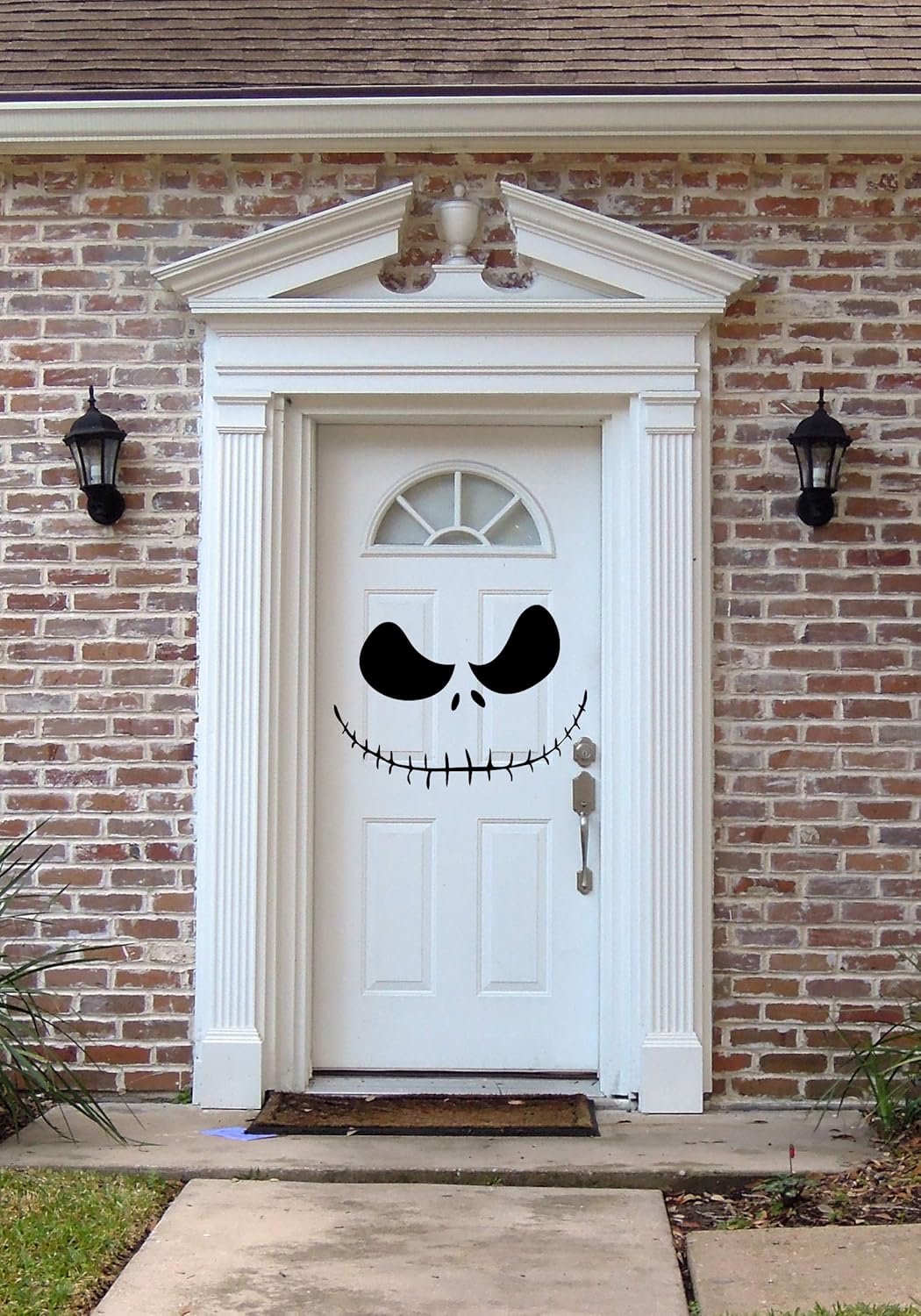 Amazon Com Jack Skellington Face Door Decal Nightmare Before