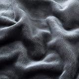 MOONLIGHT20015 Fleece Blanket 7x8 ft 200x240 cm Dark Gray 400 GSM view 9