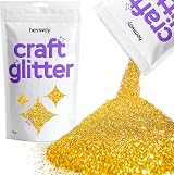 Hemway Craft Glitter Gold 100g Fine Glitter for Resin Crafts Cosmetics
