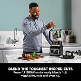 Ninja 2-in-1 Blender with Auto-IQ 1200W 2.1L Jug & 700ml Cup BN750UK view 5