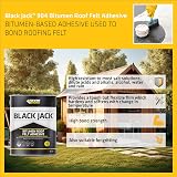 Everbuild Black Jack 904 Roof Felt Adhesive 5 Litre High Strength Black view 3