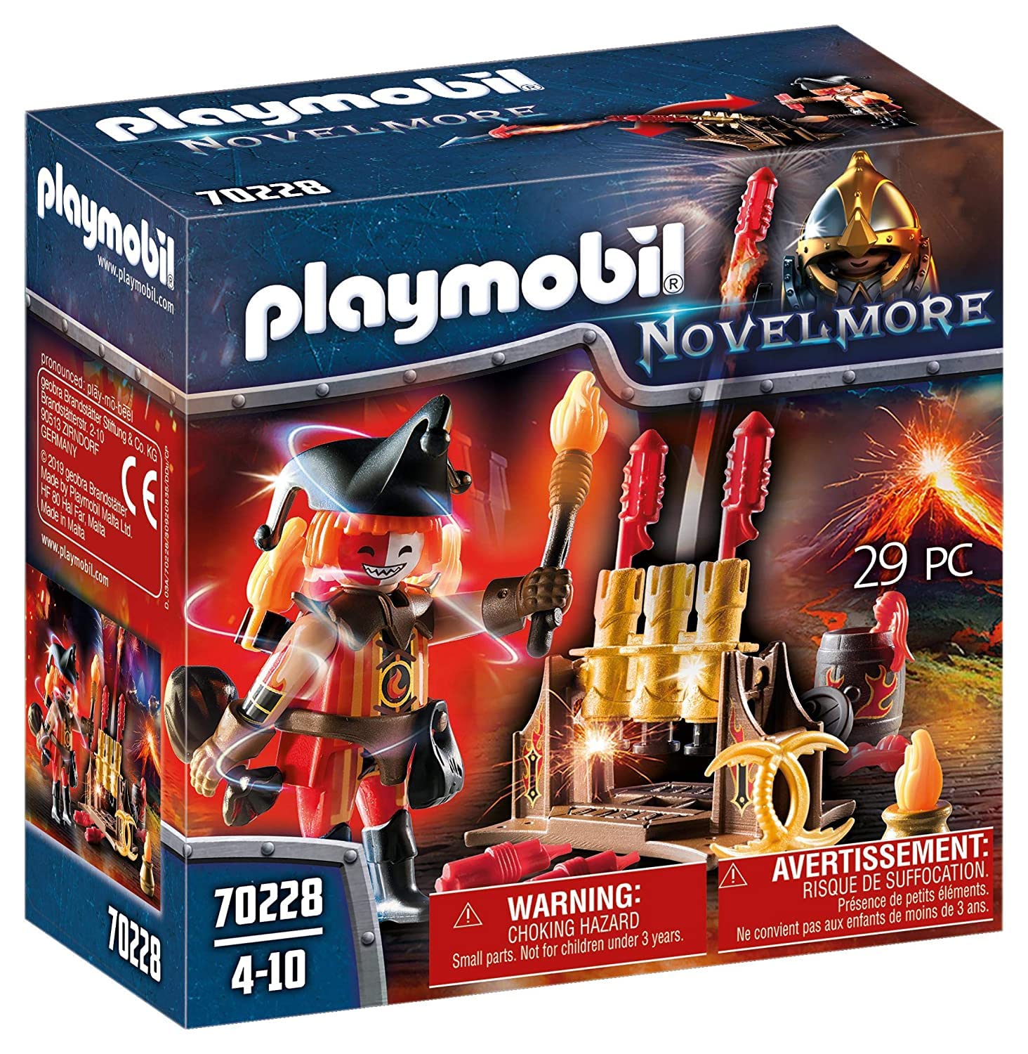Playmobil 70228 Novelmore Knights Burnham Raiders Fire Master with Rocket Launcher, For Children from 4-10 Years, Fun Imaginative Role-Play, PlaySets Suitable for Children Ages 4+ — image 1
