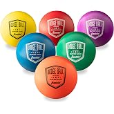 Franklin Sports Super Skin 6-Pack of Dodgeball Balls, 7-Inch, Easy-Grip Foam Balls for Playground and Gymnasium Games