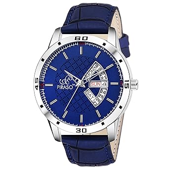 Piraso Analog Blue Day & Date Watch for - Men