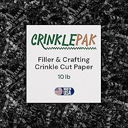 Crinklepak 10LB USA Made Black Crinkle Paper Filler