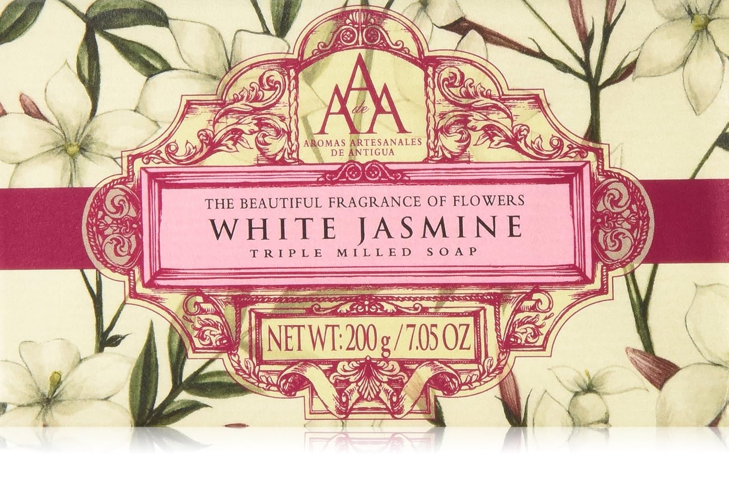 Aaa Aromatherapy Floral White Jasmine Triple Milled Soap 200G / 7Oz (639136613220)