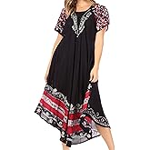 Sakkas Sara Batik CaftanTank Dress/Cover Up