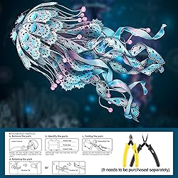 Piececool 3D Puzzles for Adults, Jellyfish Night