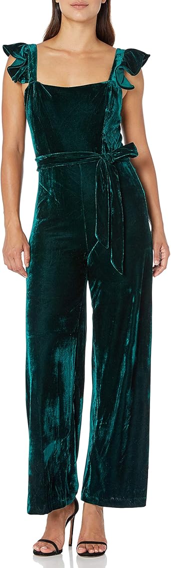 velvet jumpsuit petite
