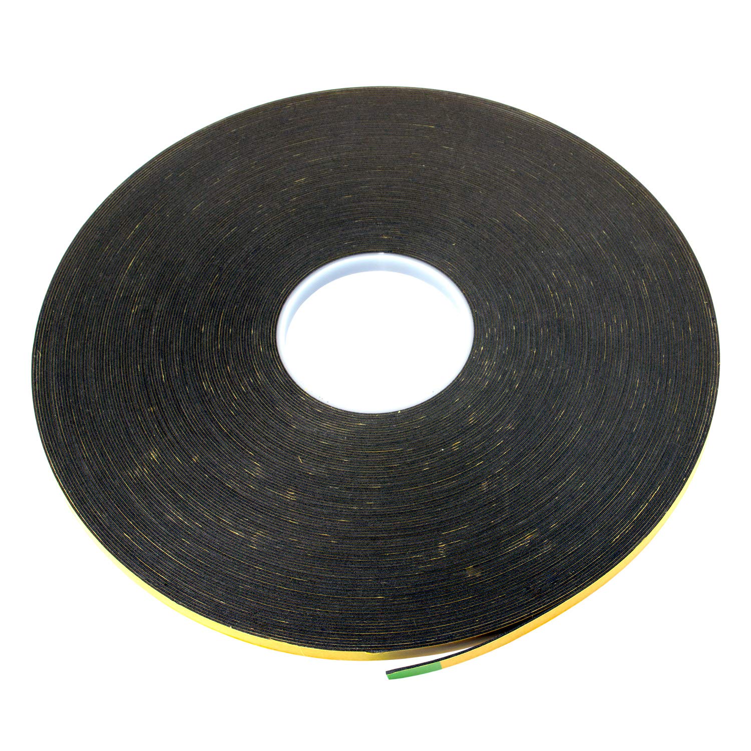 JCP Double Sided Self Adhesive Foam Tape 1mm x 10mm x 50m Security/Glazing/Trim/Craft Roll (Black)