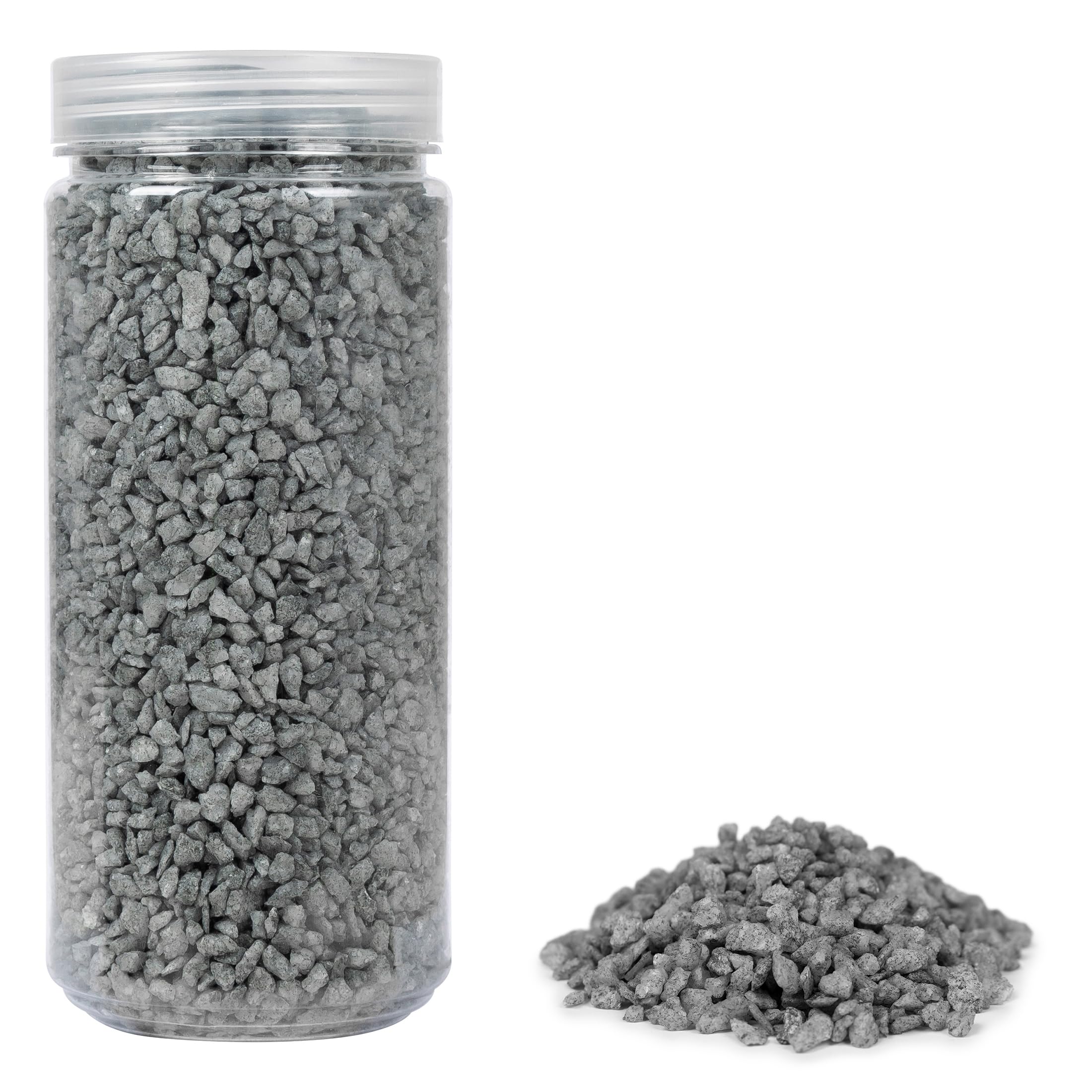 Heku 30332-25: Grey Decorative Granules 750 g in Resealable Tin 750 g