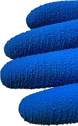 Ansell VersaTouch 62-401 Natural Rubber Latex Gloves Blue Size 10 6 Pair Pack view 7