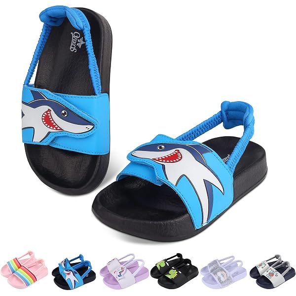 thumbnail image 2 of KVbabby Shark Cloud Slippers For Kids - Non-Slip Cushioned Slides With 4cm Thick Sole, Purple 2 of 12