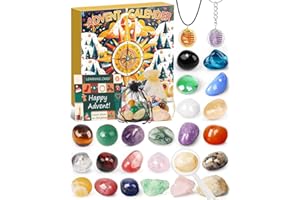 CHEERFUN Advent Calendar 2024 Kids Stocking Stuffers: 24 Days Countdown Christmas Gifts for Kids Teens Girls Boys with Crystal Gemstone Rock Collection Kit Funny Learning Santa Gifts for Children