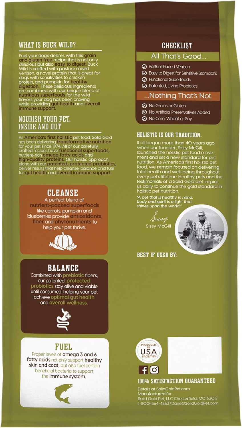 solid gold venison dog food