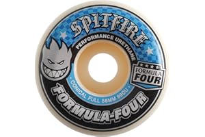 Spitfire Formula Four Conical Full Skateboard Wheels - 56mm 99a - White (Set of 4)