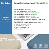 ZYB 16 Inch Laptop Sleeve Case Shockproof Waterproof Blue for MacBook Pro 16 view 3