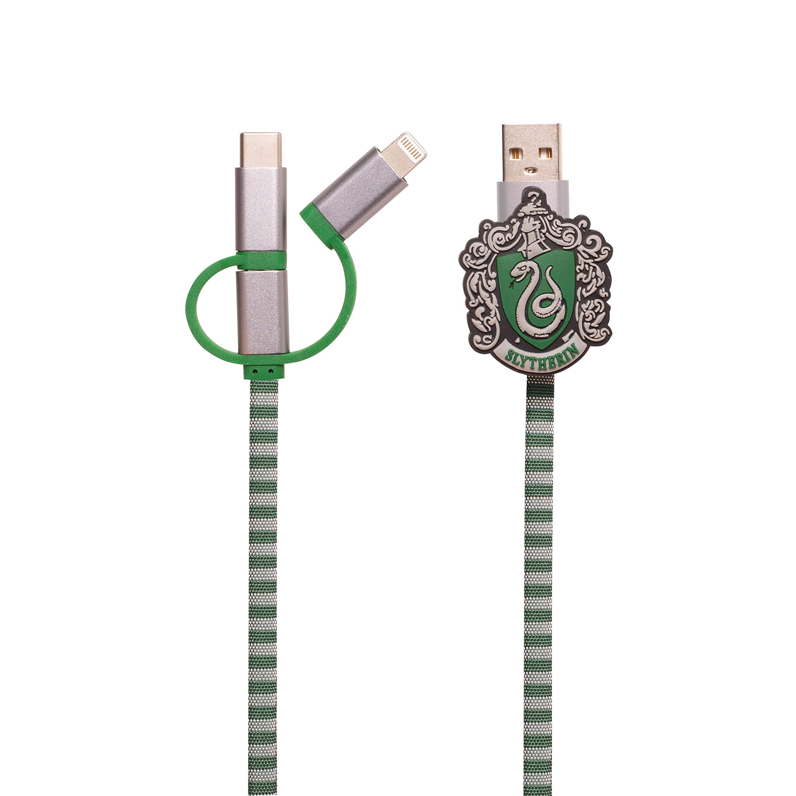 Magnum Brands Group Harry Potter Hogwarts Slytherin Scarf USB Phone Charging Cable